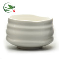 Tigela cerâmica branca personalizada de Matcha da salada do logotipo novo do produto